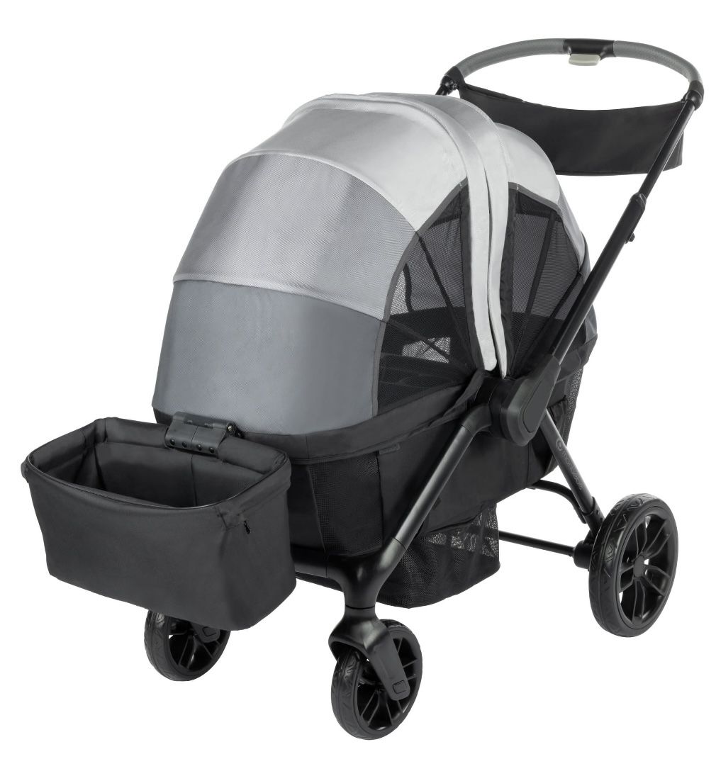Monbebe Everyday Outings Wagon Stroller, Cobblestone Grey, Toddler, Unisex