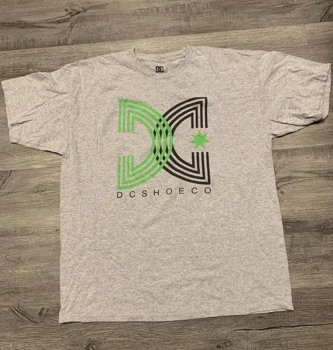Vintage DC Shoes Shirt Mens XL GRAY Skateboarding Skate Logo Punk Y2K #789