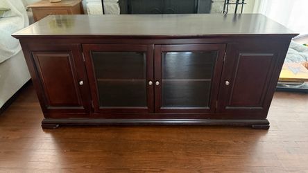 TV Stand Entertainment Center Living Room Wood Storage