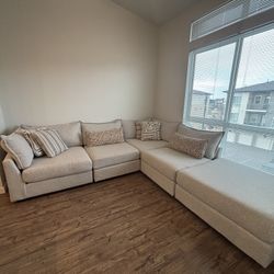 5PC Sectional - Beige/Taupe 