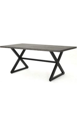 Large Black Dining Table Barely Used - Pick Up Only