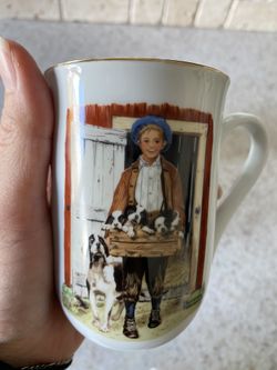 1985 Norman Rockwell Art mugs (2 Left)