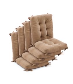 Juexica Corduroy Tufted Chair Cushions