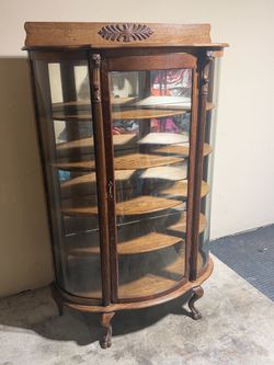 Oak Curio Cabinet