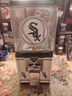 Restored 1960's Northwestern Chicago White Sox Gumball/Peanut Machine