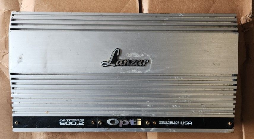 Lanzar USA Made And Built Amplifier 500 Watts X 2 Or 2000 X 1