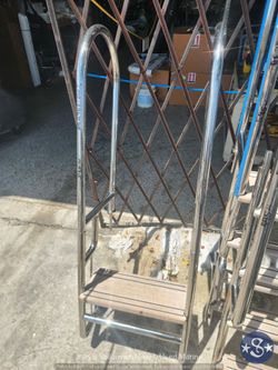 BE2961-002 Stainless 1-Step Ladder With Teak Step