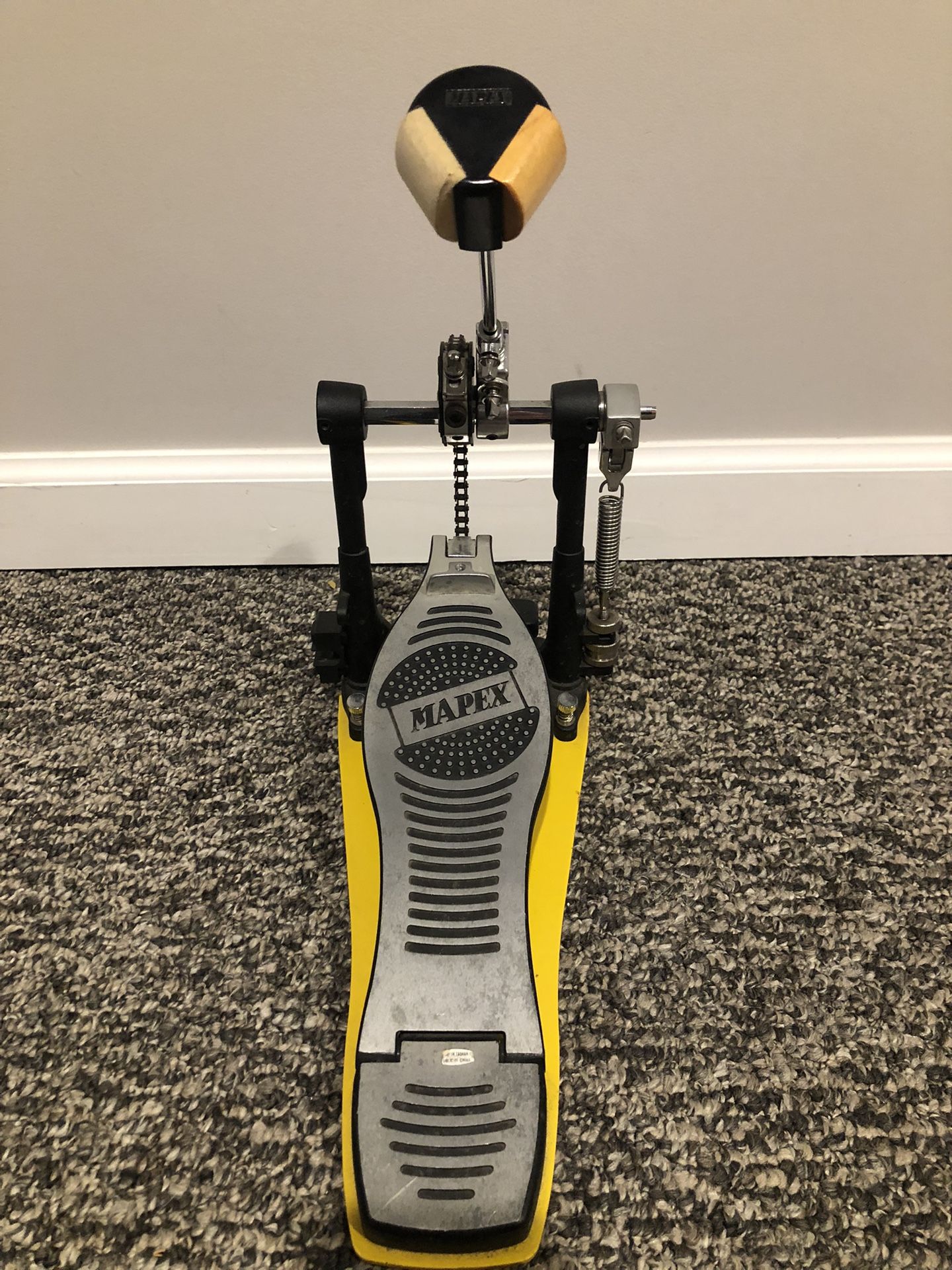 Mapex Single Bass Drum Pedal With Tri Tonal Beater