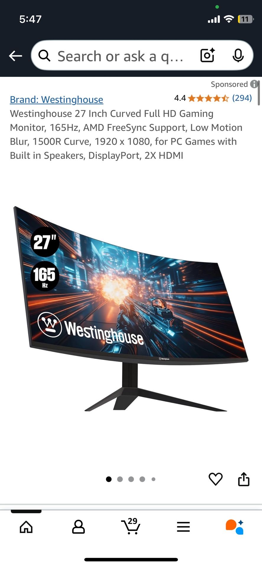 Curved Gaming Monitor