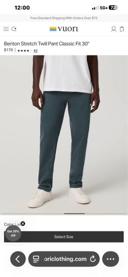 Vuori - stretch twill pant