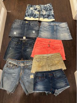 True religion/ Miss me Women/Girls Jean shorts/skrits