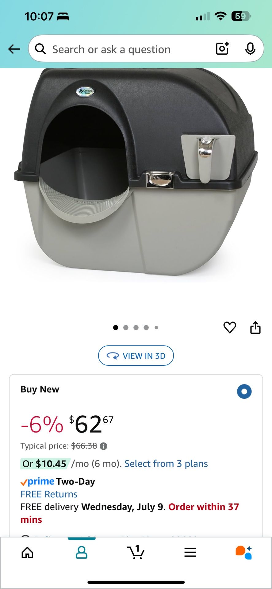 Self Cleaning Roll 'n Clean Litter Box