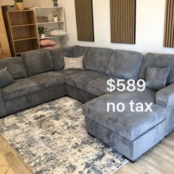 $589 No 4-Pc Convertible Sectional Sofa Set (On Display)