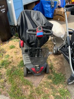Scooter with cover