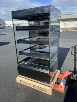 Flexeserve 38 3/5" Heated Self Service Floor Unit Display Case - (4) Shelves, 208v