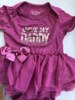 Infant baby girl onesie with tutu