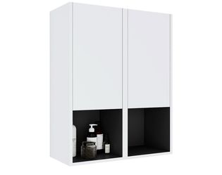 Assembled New Set of 2 Bathroom Modular Wall Cabinet Set 12" Depth Interchangeable Bathroom Storage