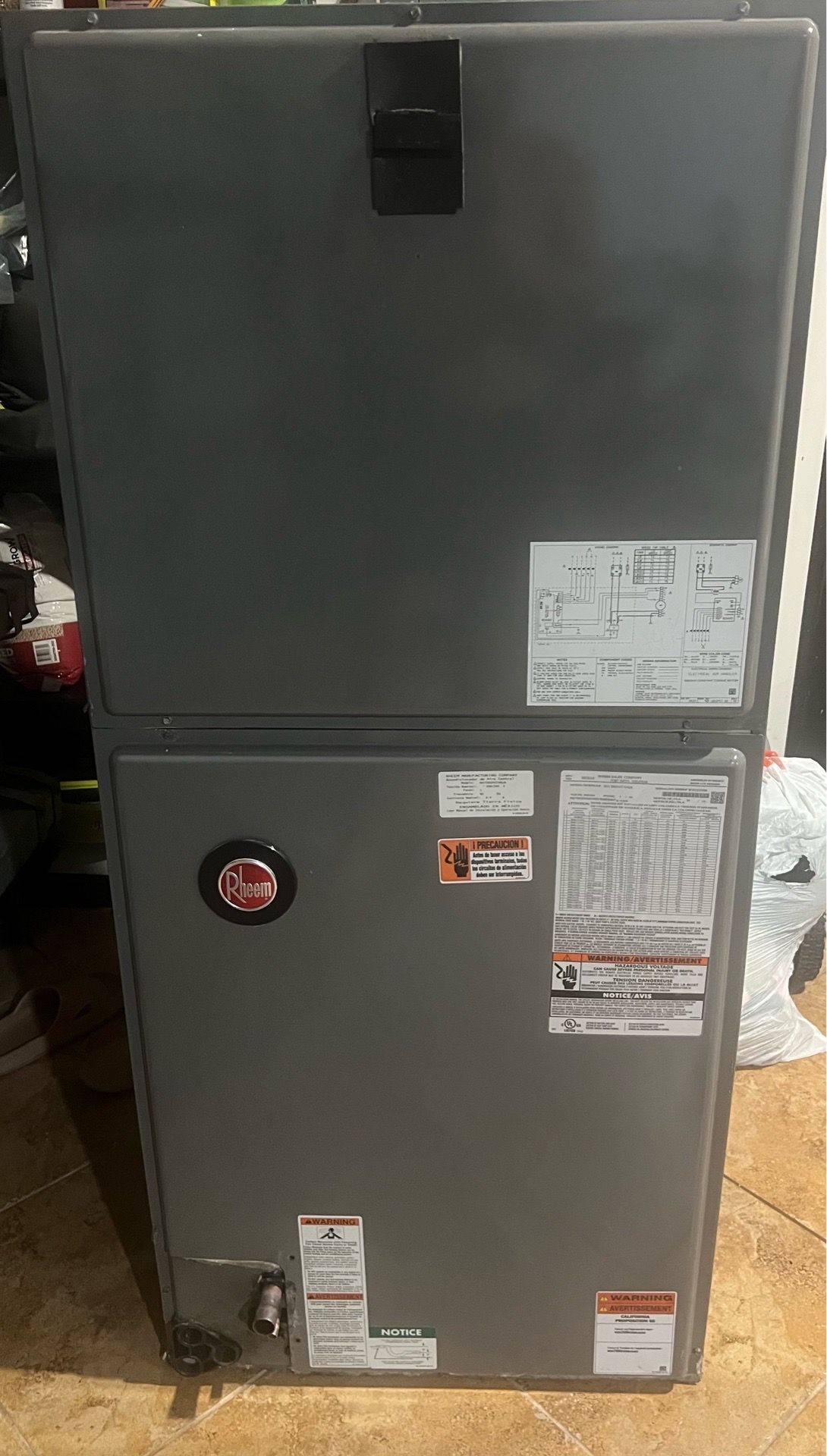 5 Ton used Rheem Central AC unit