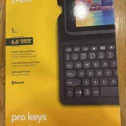 Zagg Pro Keys - iPad Keyboard Case - 9th/8th/7th Gen iPad
