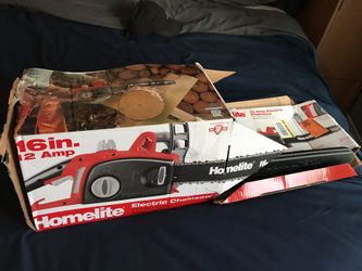 Homelite electric chainsaw 16in