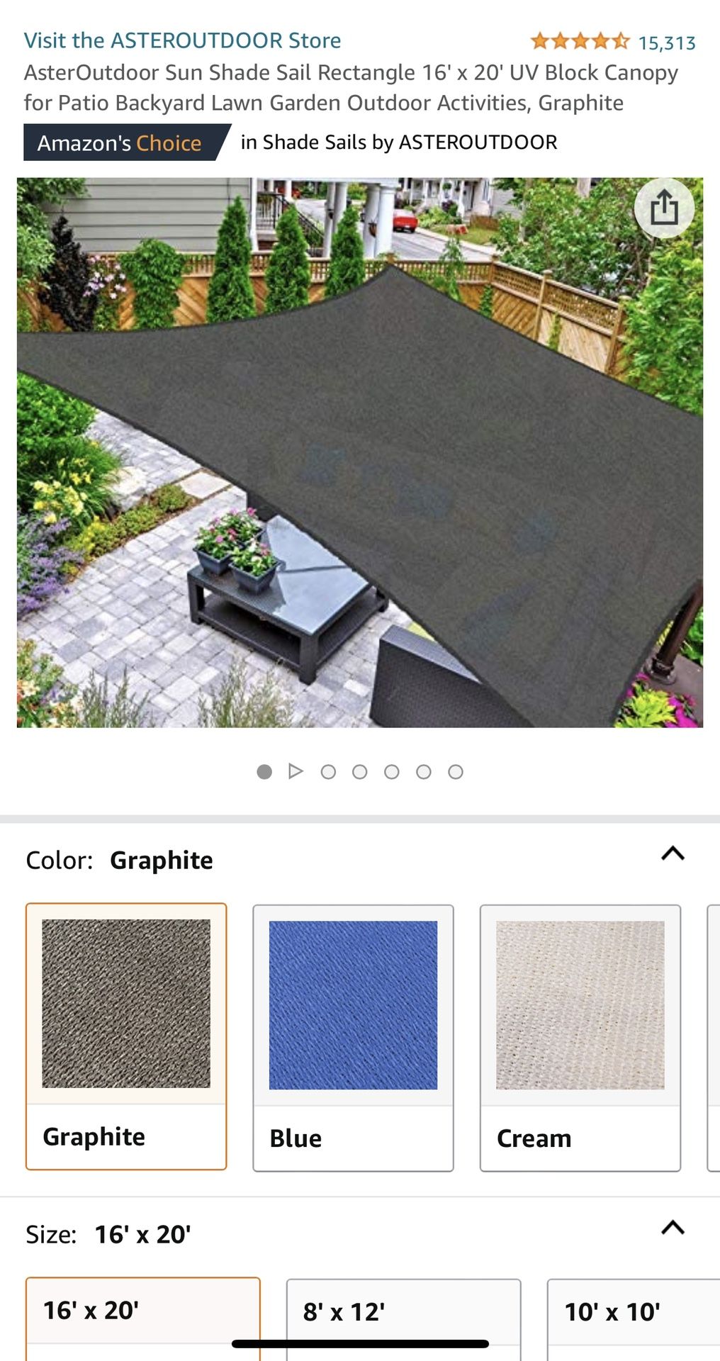 18x20 NEW sun Shade