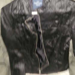 Faded Glory Leather Jacket No Size Looks Like Meadem 