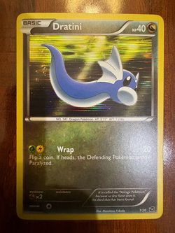 Pokemon Dratini 1/20 Dragon Vault Horizontal Holo 2012 NM 💦