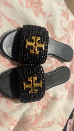 tory burch black sandals
