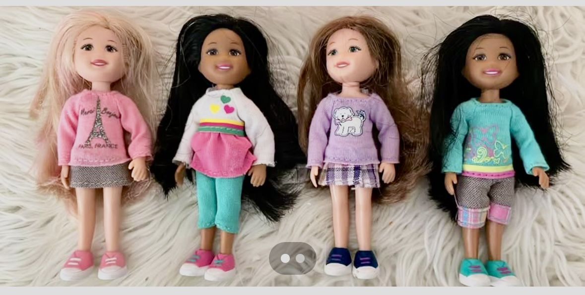 2009 lot of 4 TY Little Ones Dolls
