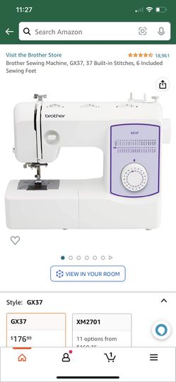 Brother Sewing Machine, GX37, 37 Built-In Stitches