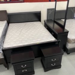 Furniture, Mattress, Boxspring, Bunkbed, Bedframe, Dresser, Chest Mirrored, Nightstand