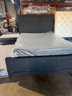 New Queen bed with mattress for $330