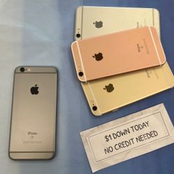 Apple IPhone 6s -90 Day Warranty-$1 DOWN-NO Credit Needed