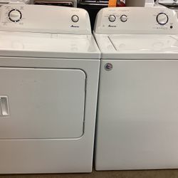 Amana Top Load 3.8 cu.ft. Washer And Electric 6.5 cu.ft. Dryer Used Set 