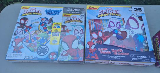 New spidey and friends puzzel and game