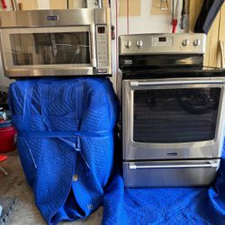 Maytag Electric Stove & Microwave 