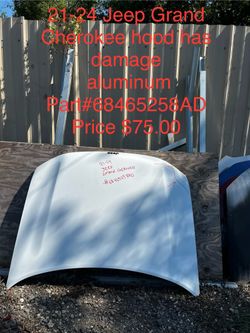 2021 - 2024 OEM Jeep Grand Cherokee Aluminum hood has damage part (contact info removed)8AD