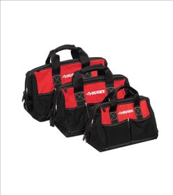 Husky 18 in., 15 in. and 12 in. Tool Bag Combo