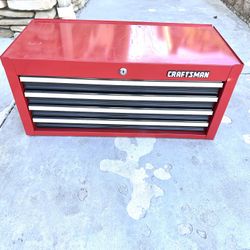 Vintage Craftsman Red 4 Drawer Intermediate Middle Box