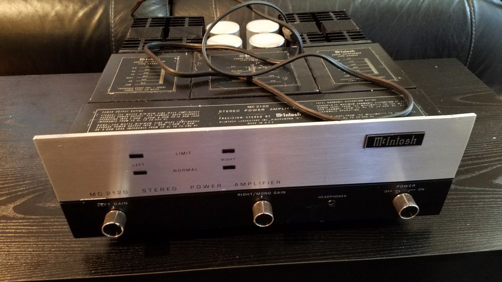 McIntosh MC2120 Vintage Stereo Power Amplifier
