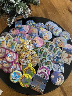 Collection Of 66 Vintage Disneyland Buttons/Pins-Date Range From 1997 To 2006