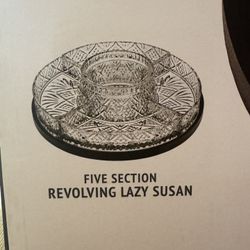 Dublin Crystal 5 Section Lazy Susan