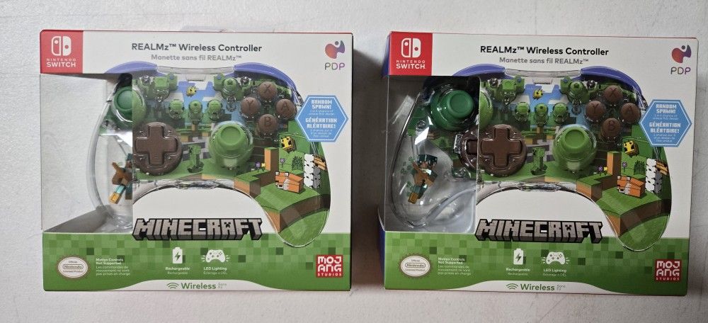 PDP REALMz™ Wireless Controller for Nintendo
Switch™, Minecraft Forest Biome