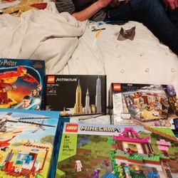 5 New Lego Sets Harry Potter Phoenix, Lego City Wildlife Rescue Operation, Marvel Infinity Saga, Minecraft The Training Grounds And Lego Architecture.