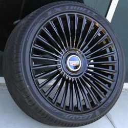 A Set (4) 20” 20x8.5/20x10  Wheels/Tire Package  Gloss Black Fit Cadillac ATS XT4 CT5 CTS