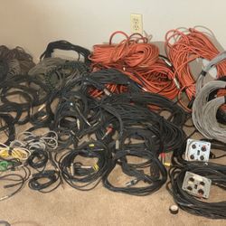Guitar And Microphone Cables Lot