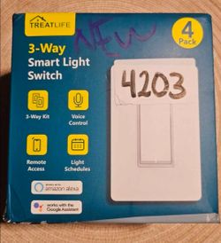 Treatlife 3-Way Smart Light Switch 4-Pack