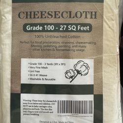 Cheesecloth $5.00