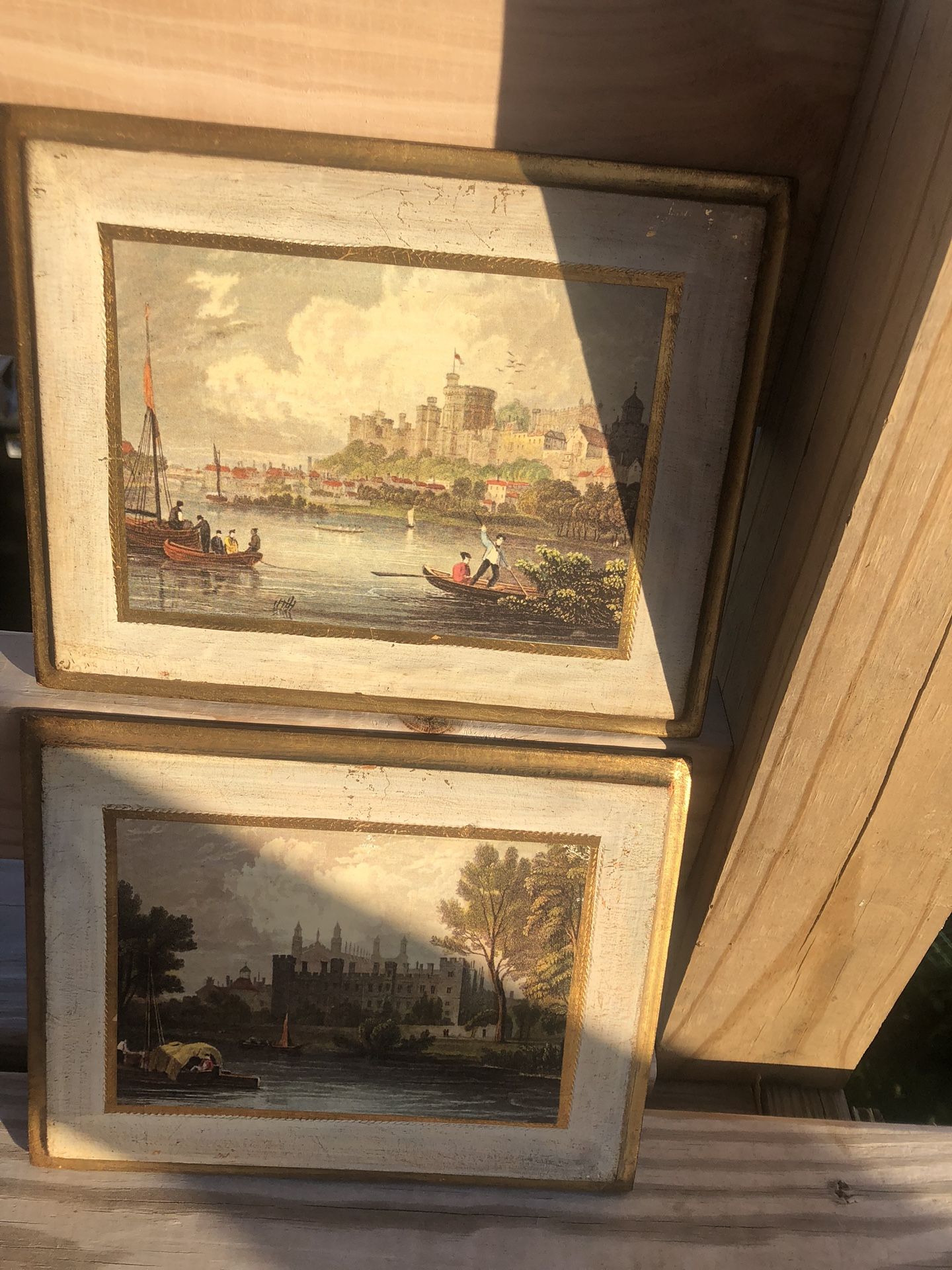 Antiqued Florentine Plaques Italy Art