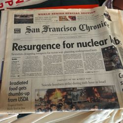 San Francisco Chronicle Oct 22 2002.   World Series Special Edition 